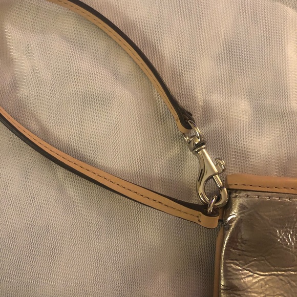 Coach authentic silver wristlet wallet - Picture 6 of 7